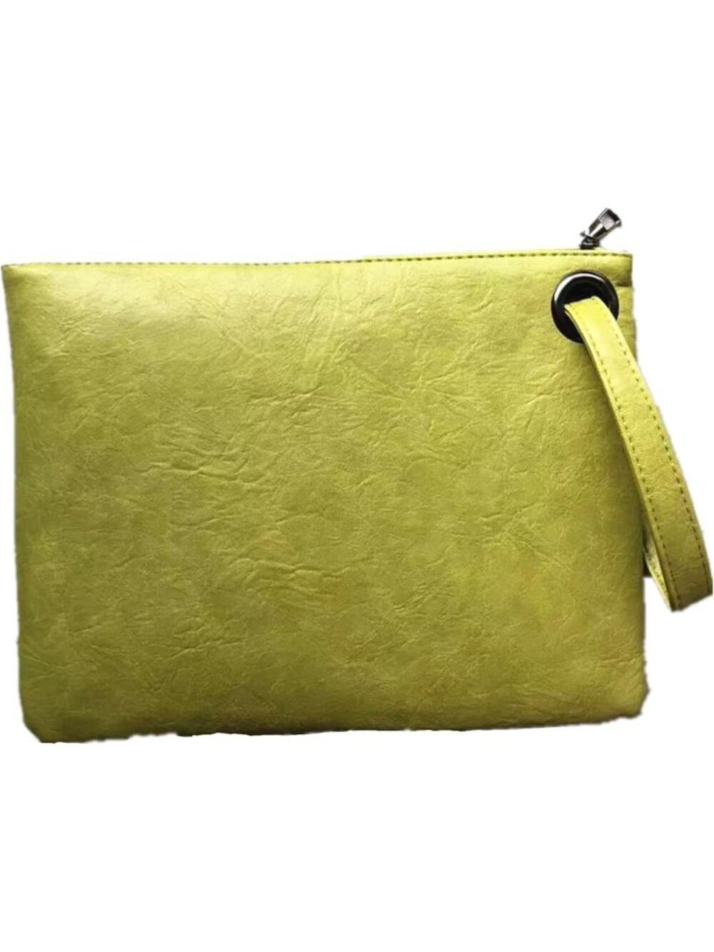 Women's Yellow Evening Clutch Purse Envelope Zipper Handbag Shoulder Bag